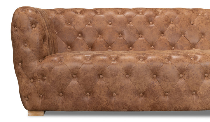 American Home Furniture | Sarreid - Long Stanley Sofa - Tan