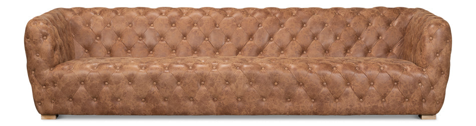 American Home Furniture | Sarreid - Long Stanley Sofa - Tan