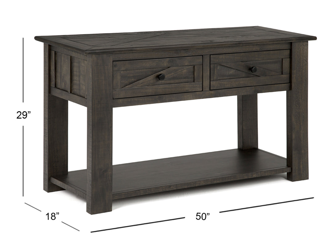 Garrett Weathered Charcoal Rectangular Sofa Table - T3778-73