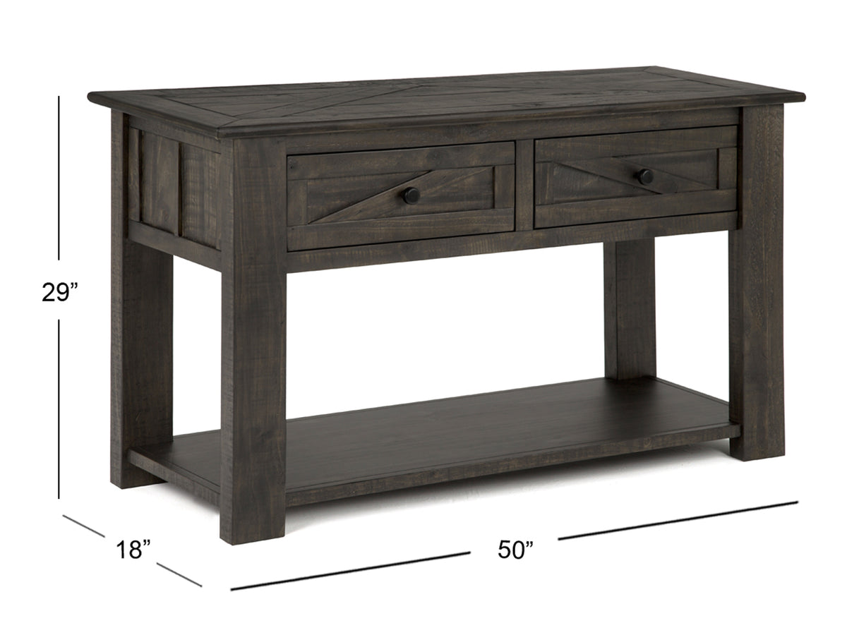 Garrett Weathered Charcoal Rectangular Sofa Table - T3778-73