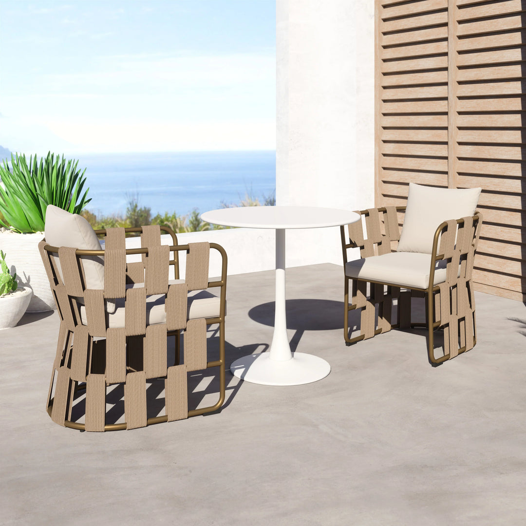 Quadrat Dining Chair White - AmericanHomeFurniture