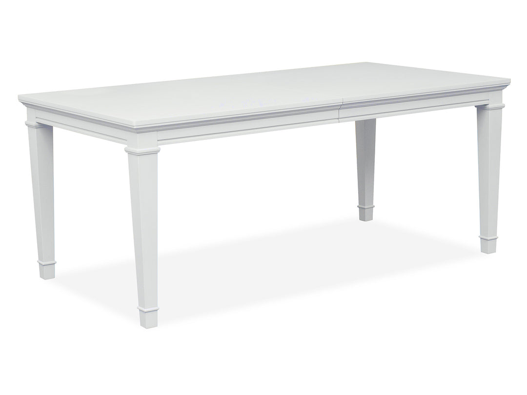 Charleston White Dove White Extendable Rectangular Dining Table - D5611-20WH