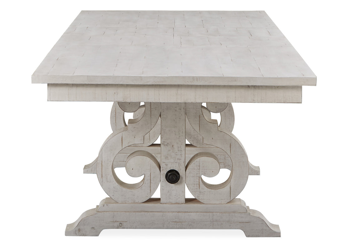 Bronwyn Alabaster Extendable Rectangular Dining Table - D4436-20