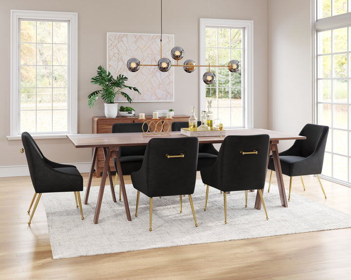 Maxine Dining Chair Black & Gold - 109717