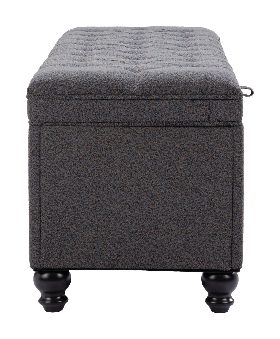 Halifax Storage Bench Gravel Gray - AmericanHomeFurniture