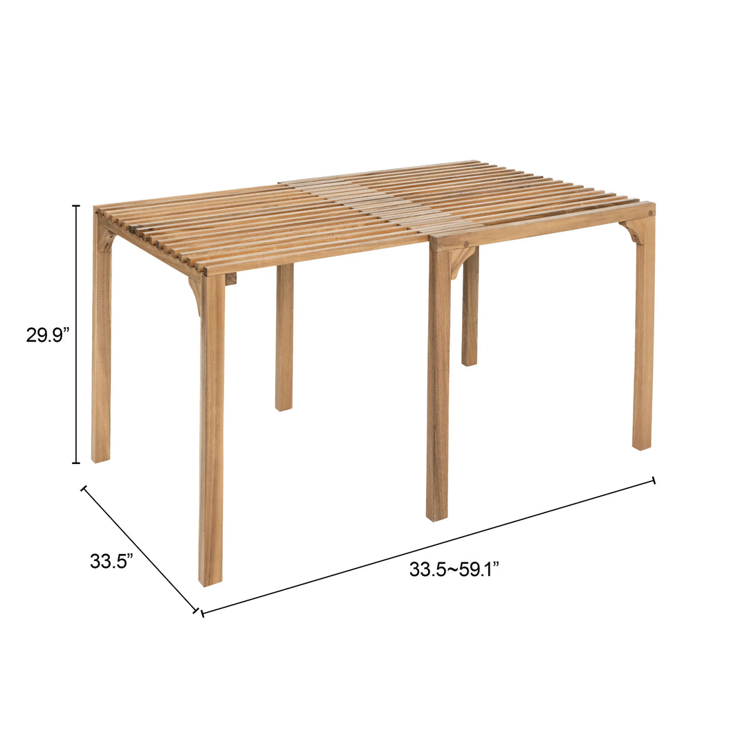 Riviera Extendable Dining Table Natural - AmericanHomeFurniture