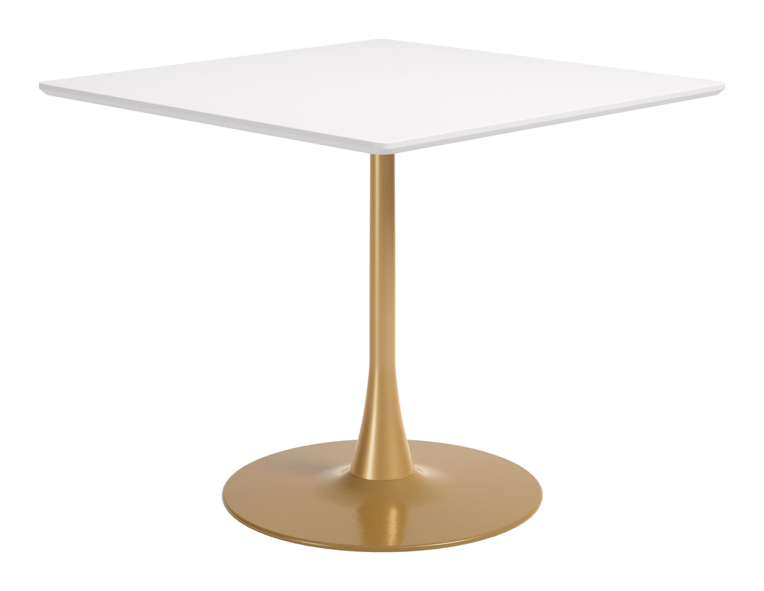 Epas Dining Table White & Gold - 111271