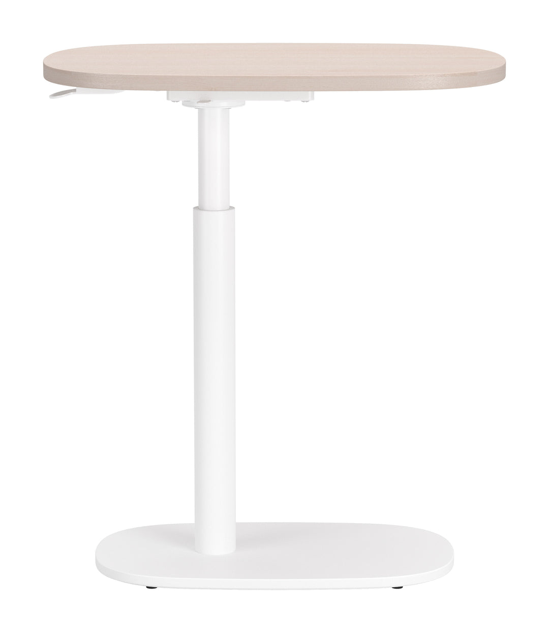 Buddy Adjustable Rotating Side Table Natural & White - 111127