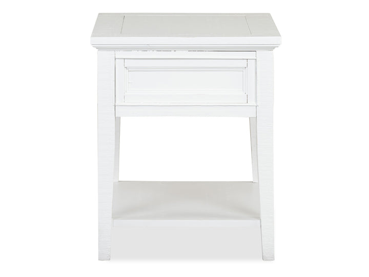 Heron Cove Chalk White Rectangular End Table - T4400-03