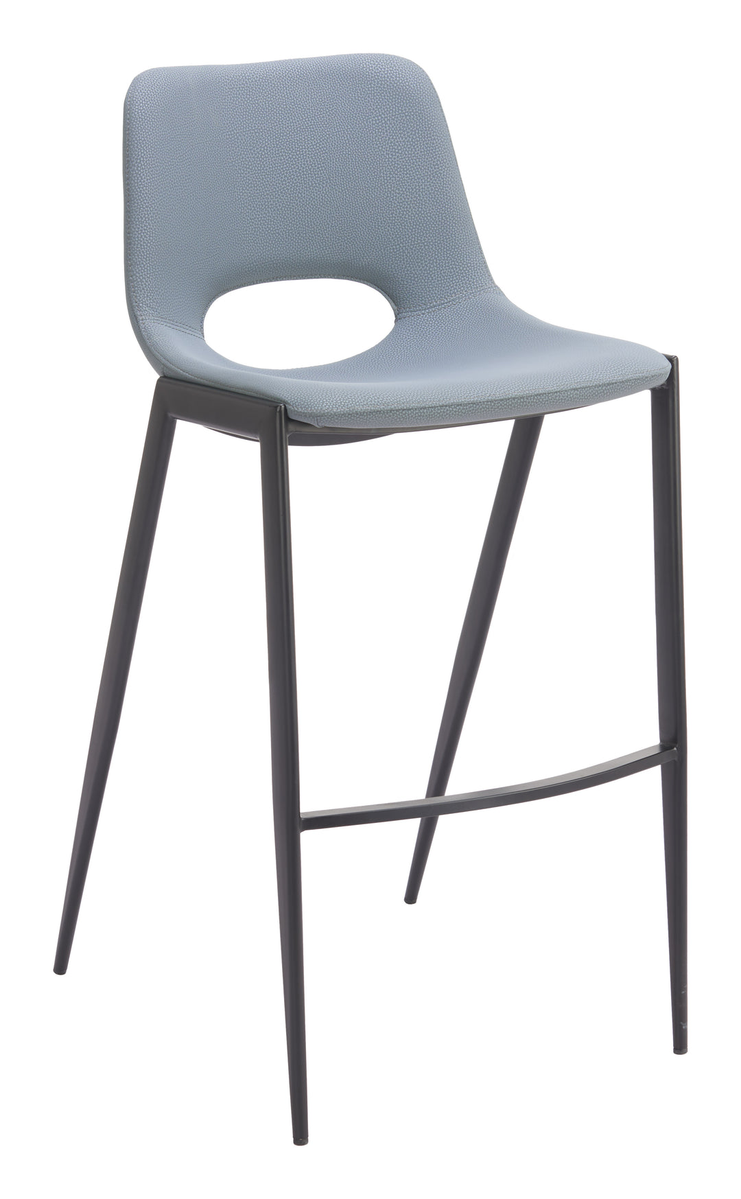 Desi Armless Barstool (Set of 2) Azure Gray - 110829