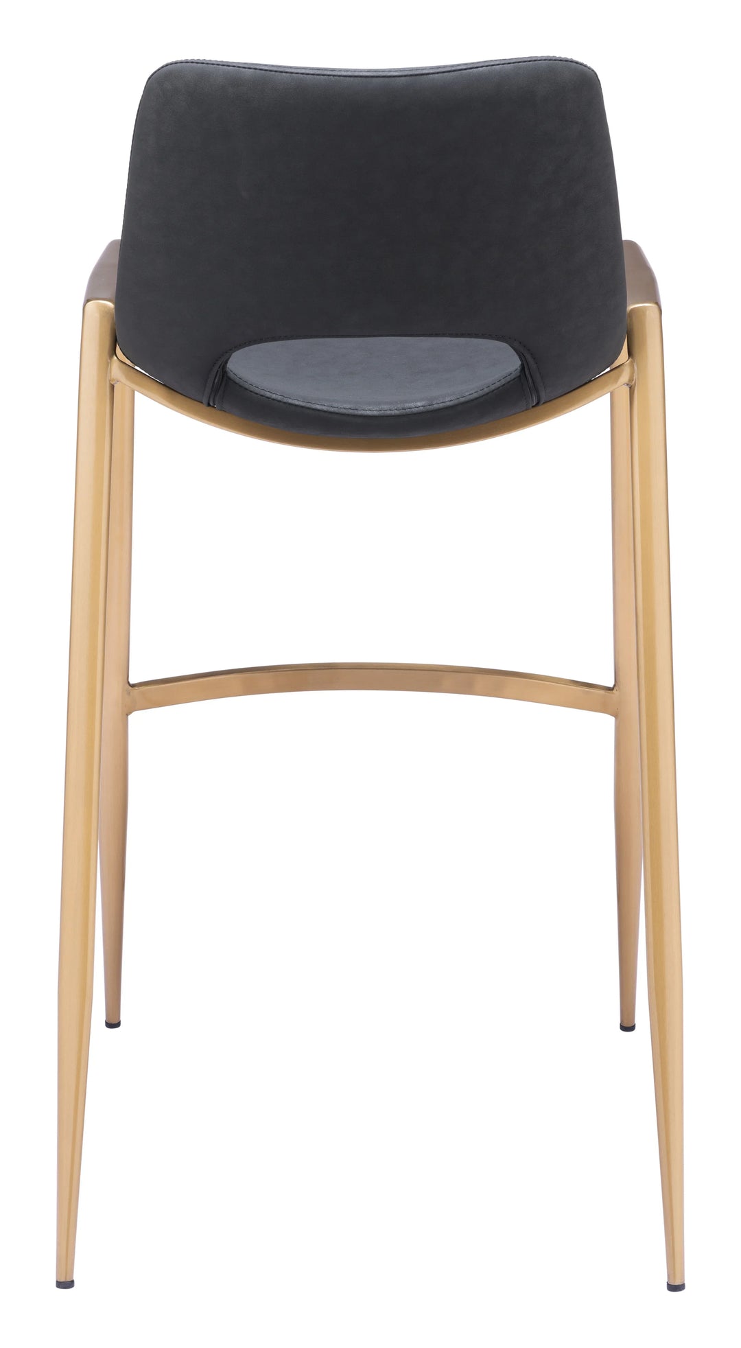 Desi Barstool (Set of 2) Black & Gold - AmericanHomeFurniture