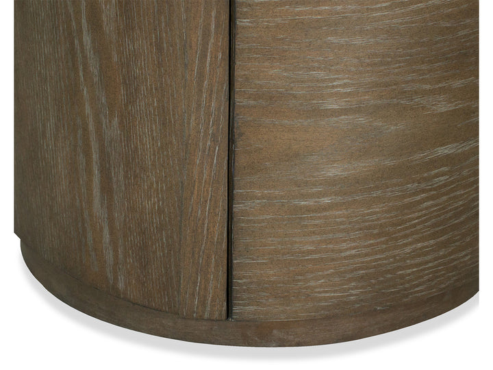 Bosley Lt. Brown Porpoise Round End Table - T5693-05