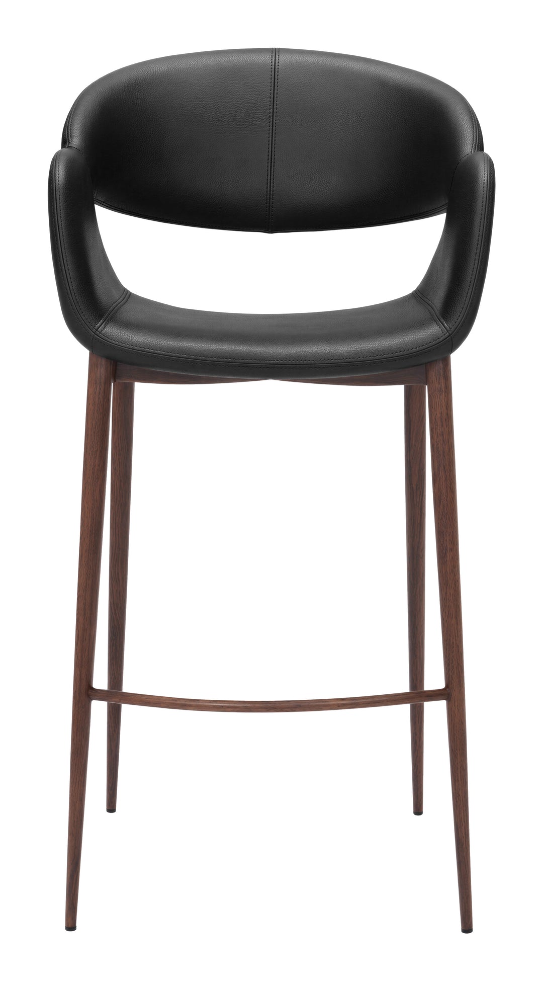 Limay Barstool Black & Walnut - 111405