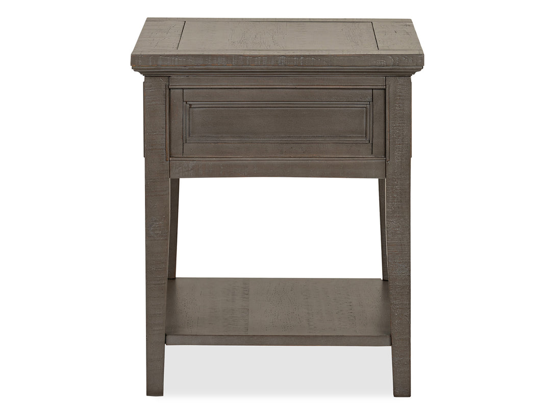 Paxton Place Dovetail Grey Rectangular End Table - T4805-03