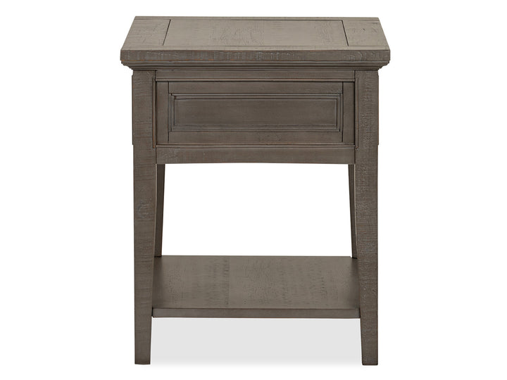 Paxton Place Dovetail Grey Rectangular End Table - T4805-03