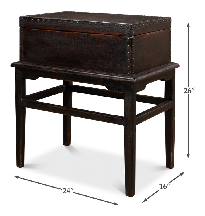 American Home Furniture | Sarreid - Hampton Box On Stand