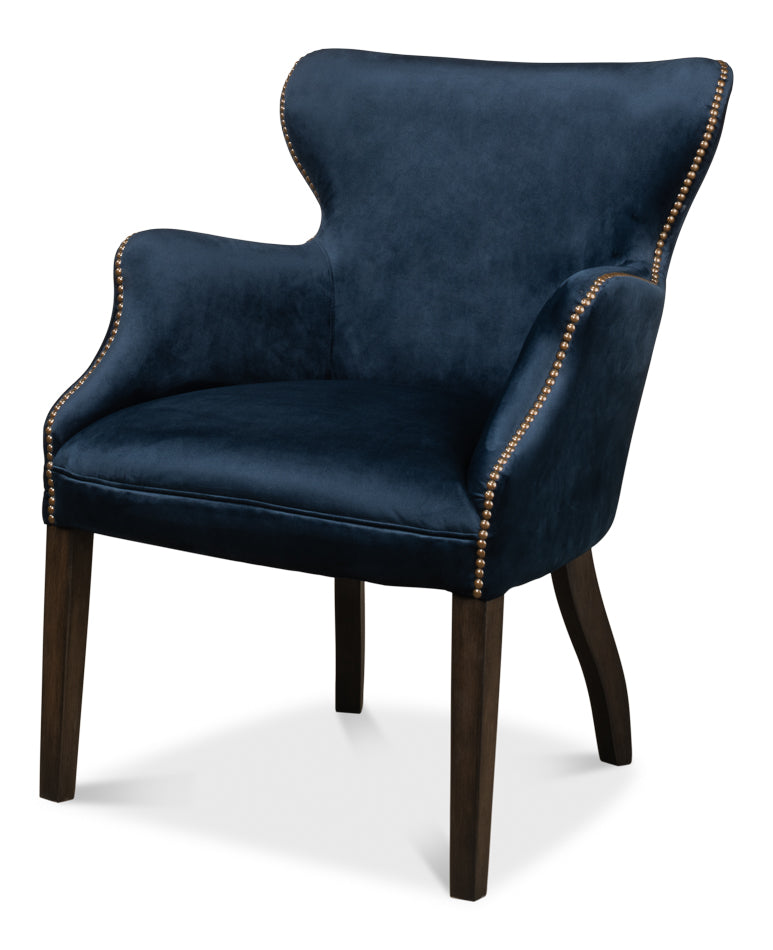 American Home Furniture | Sarreid - Princess Chair - Blue