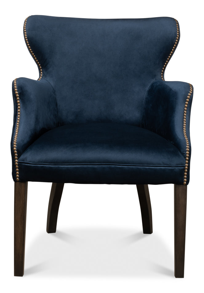 American Home Furniture | Sarreid - Princess Chair - Blue