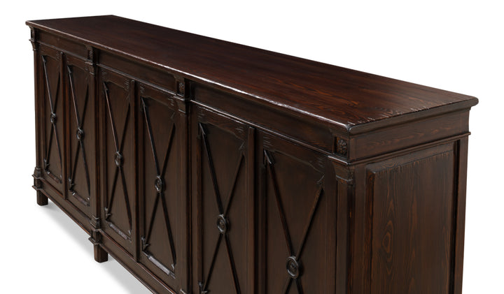 American Home Furniture | Sarreid - Marksman Sideboard - Dark Brown