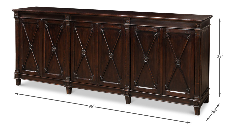 American Home Furniture | Sarreid - Marksman Sideboard - Dark Brown