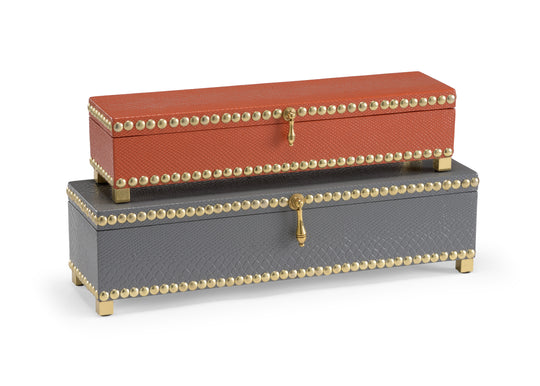 Coral/Slate/Brass