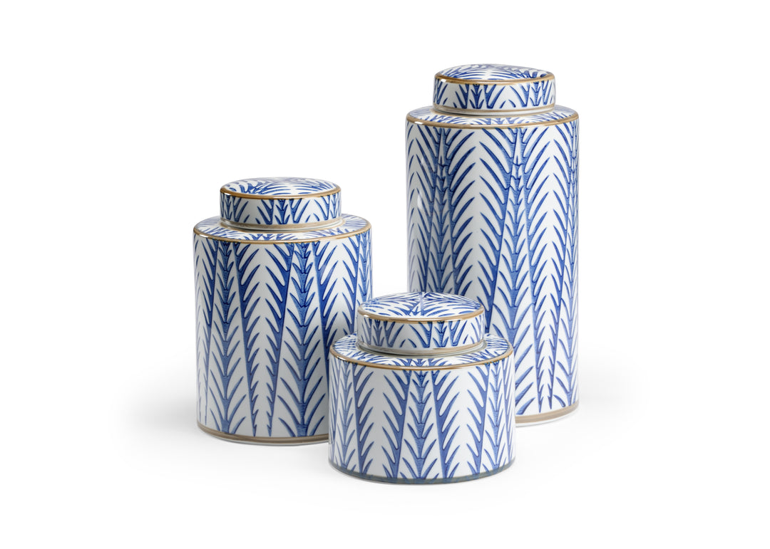 Blue Fronds Canisters (S3) - 301377