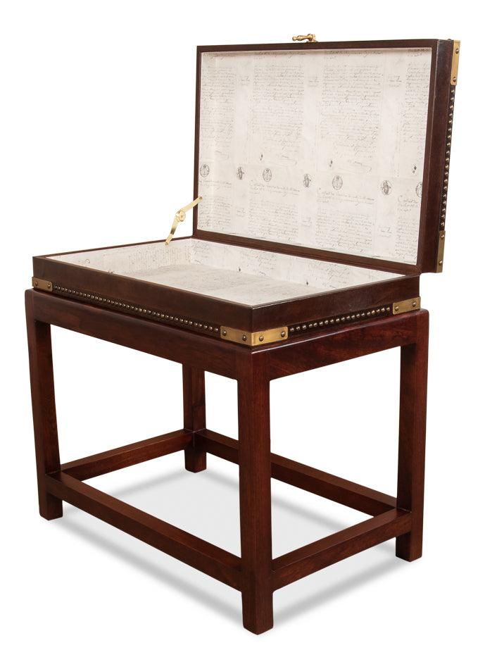 Sarreid Winchester Box On Stand ACCENT TABLES
