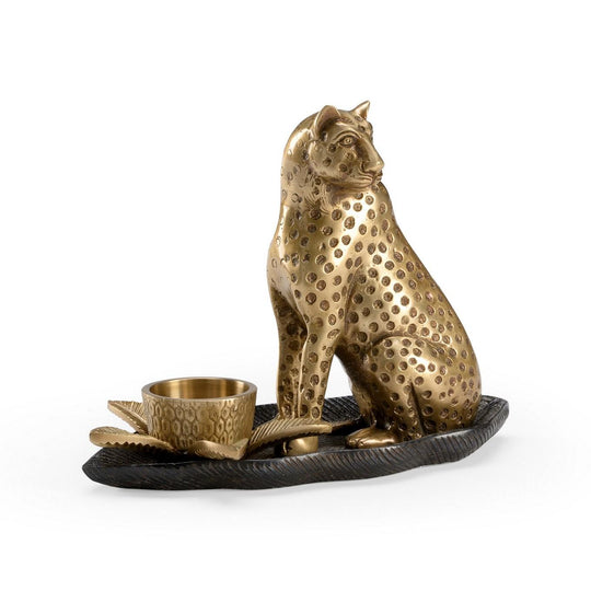 Brass Kat Candlestick - 301903