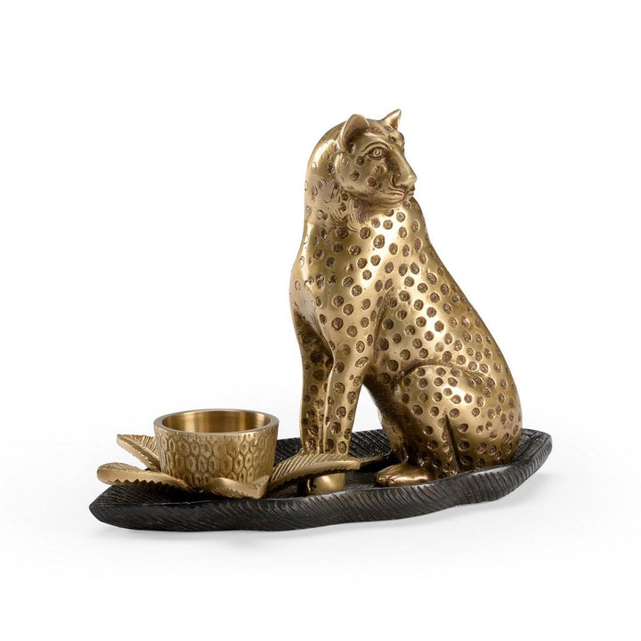 Brass Kat Candlestick - 301903
