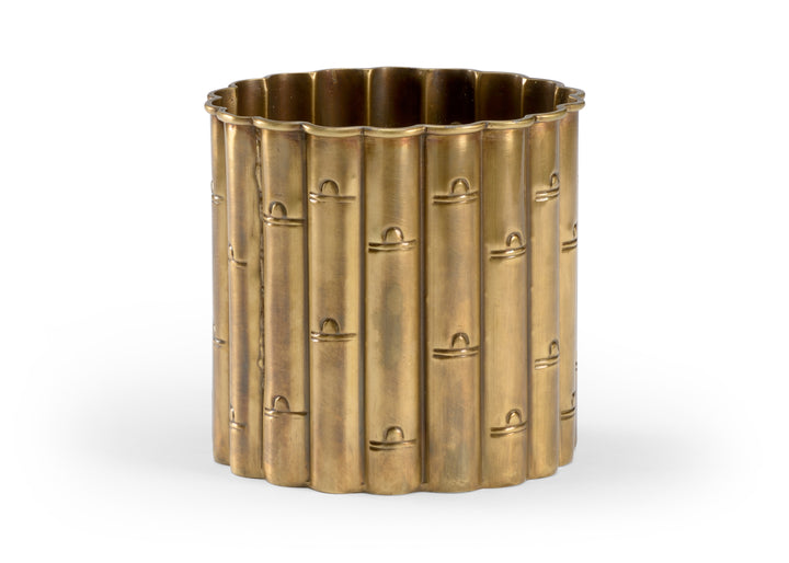 Brass Bamboo Planter (Sm) - 301913