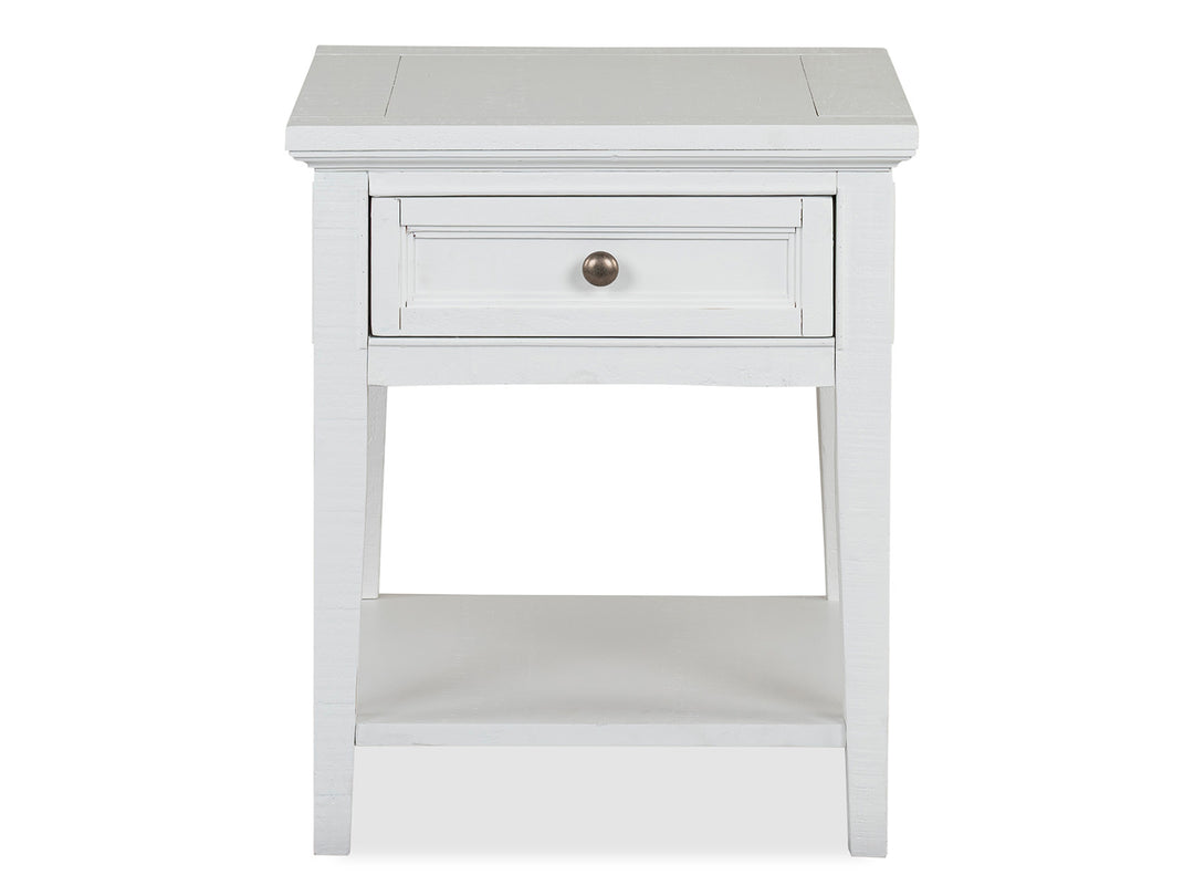 Heron Cove Chalk White Rectangular End Table - T4400-03