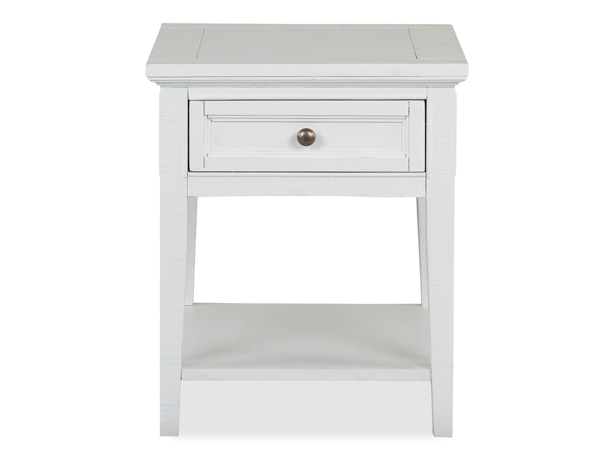 Heron Cove Chalk White Rectangular End Table - T4400-03