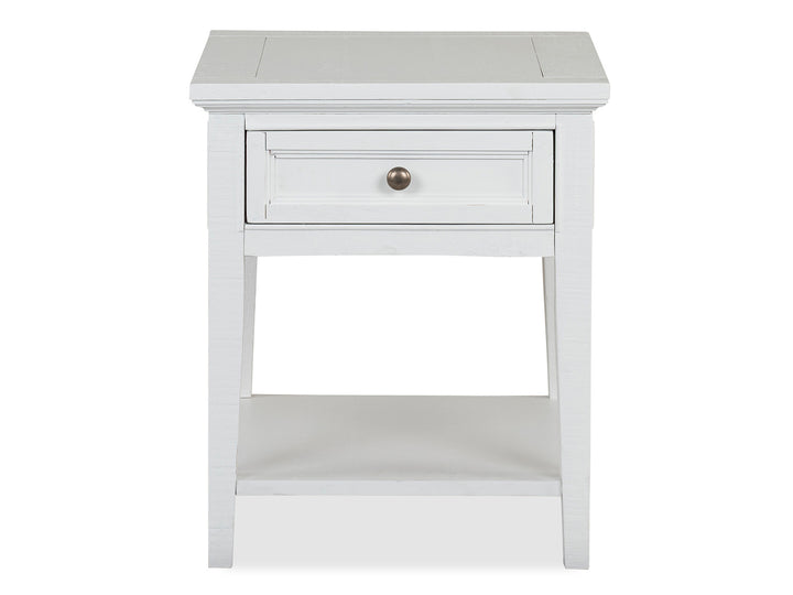 Heron Cove Chalk White Rectangular End Table - T4400-03