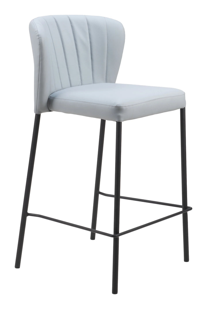 Linz Counter Stool (Set of 2) Gray - AmericanHomeFurniture