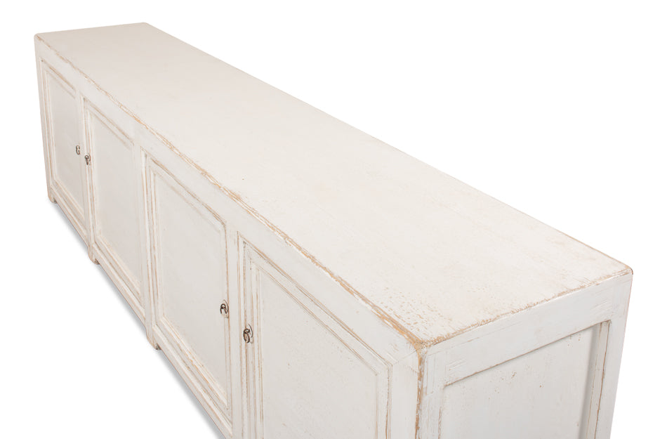 American Home Furniture | Sarreid - Huge Sideboard - Whitewash Finish