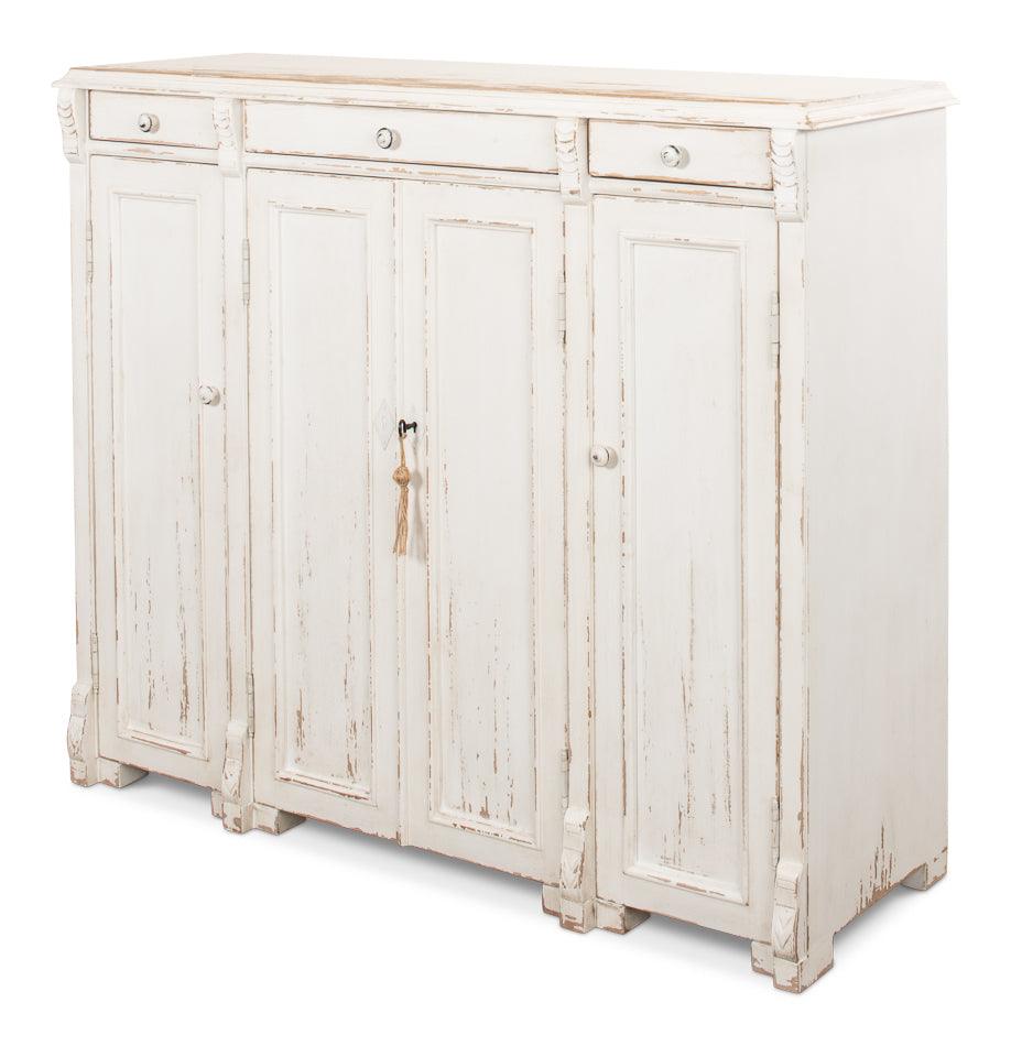 Sarreid White Swan Tall Sideboard SIDEBOARDS + CREDENZAS