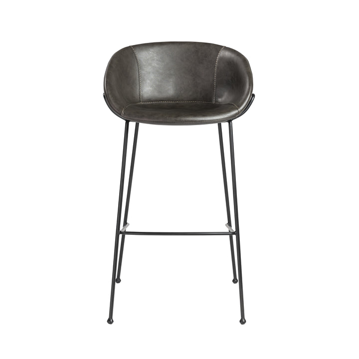 Charcoal Gray Leatherette