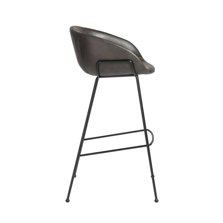 Charcoal Gray Leatherette