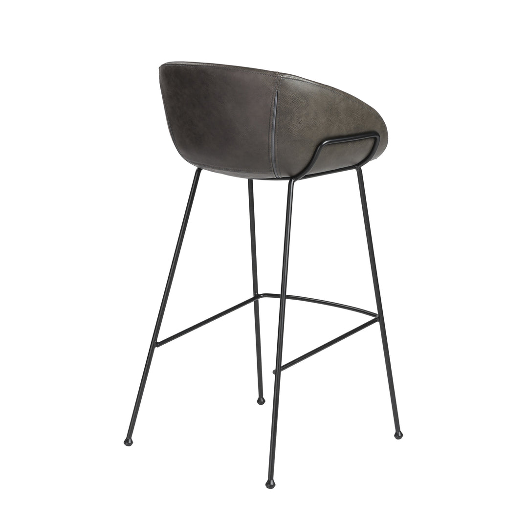 Charcoal Gray Leatherette