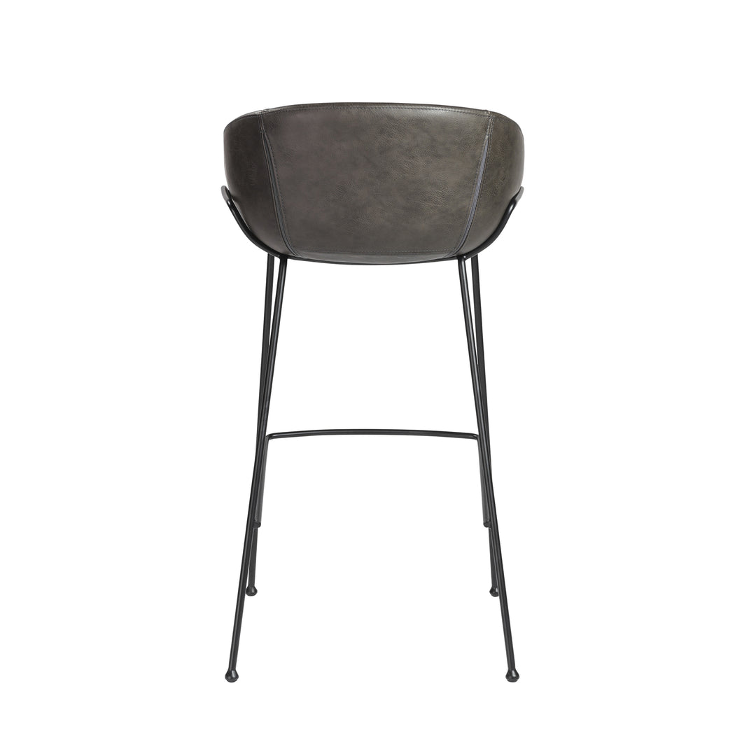 Charcoal Gray Leatherette