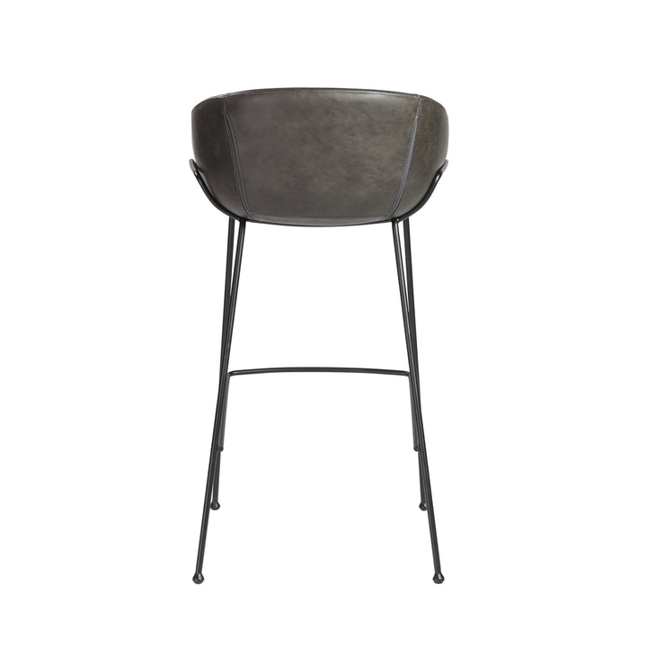 Charcoal Gray Leatherette