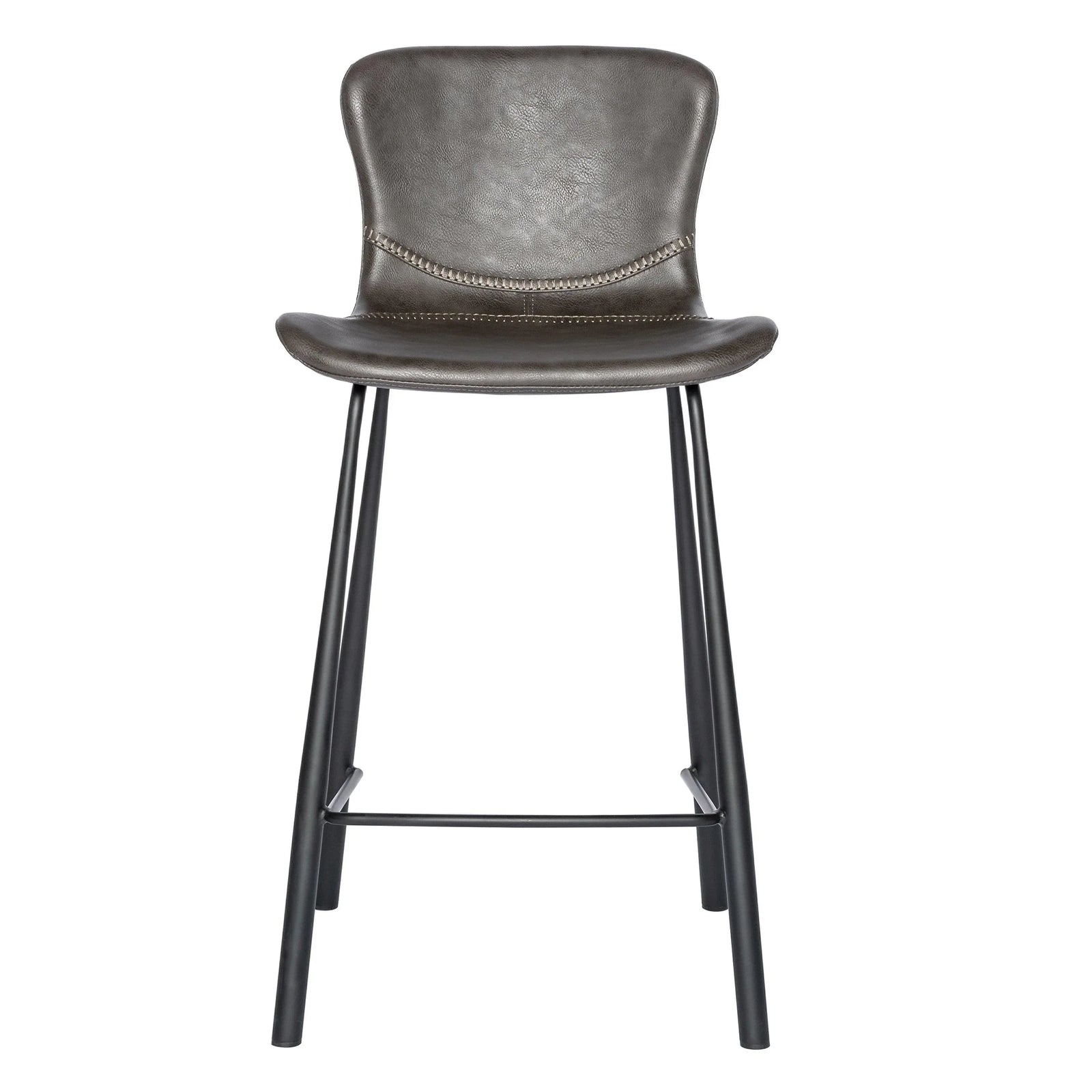 Euro Style Melody Counter Stool in Dark Gray - Set of 2 BAR STOOLS + COUNTER STOOLS