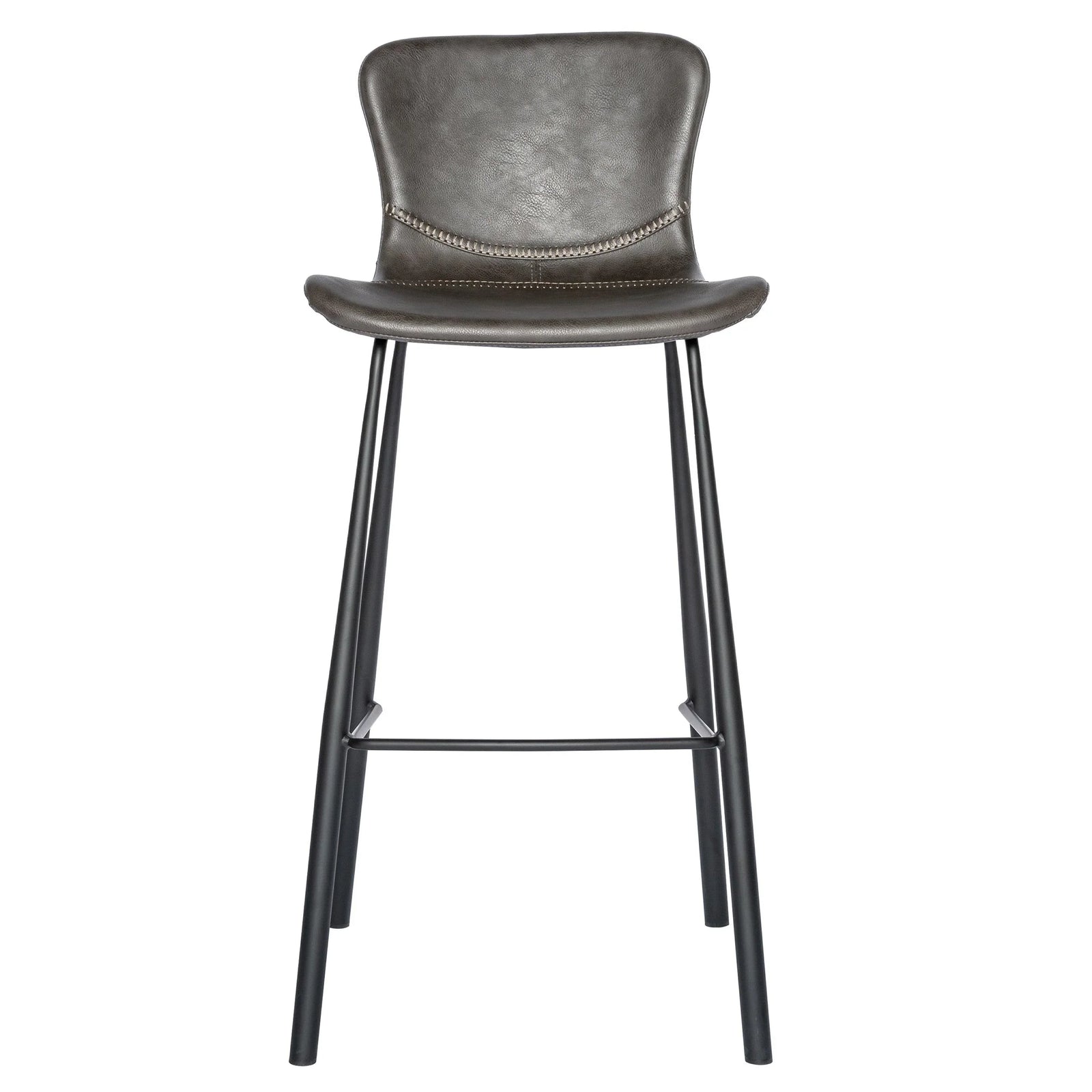 Euro Style Melody Bar Stool in Dark Gray - Set of 2 BAR STOOLS + COUNTER STOOLS
