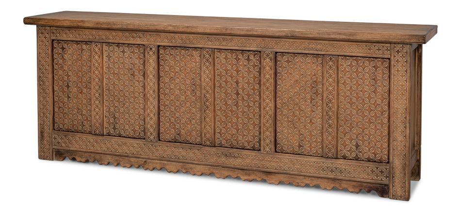 Sarreid Nader Persian Burnt Brown Sideboard SIDEBOARDS + CREDENZAS