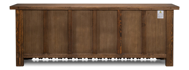 American Home Furniture | Sarreid - Nader Persian Burnt Brown Sideboard