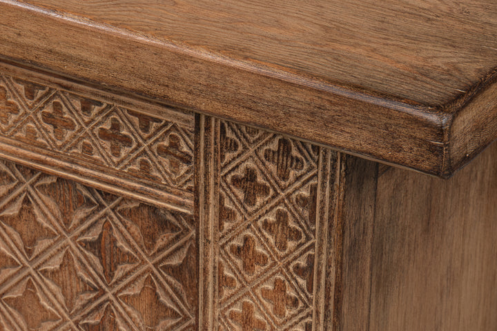 American Home Furniture | Sarreid - Nader Persian Burnt Brown Sideboard