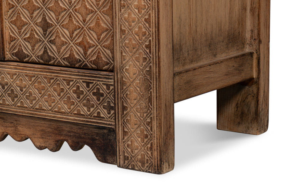 American Home Furniture | Sarreid - Nader Persian Burnt Brown Sideboard