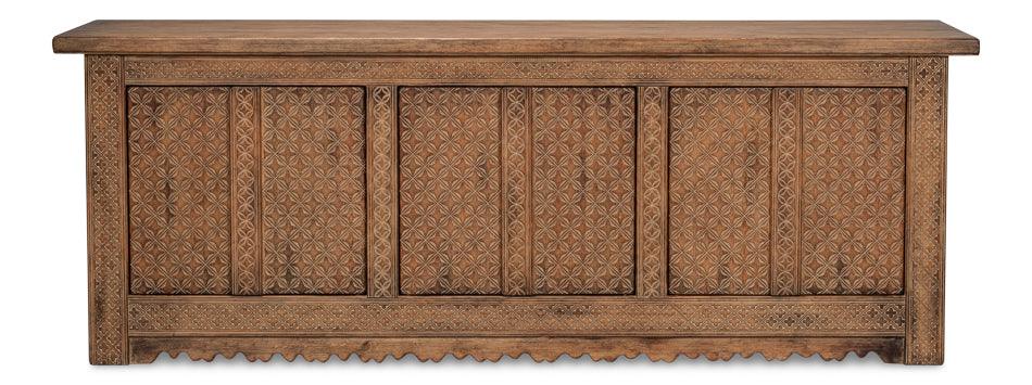 Sarreid Nader Persian Burnt Brown Sideboard SIDEBOARDS + CREDENZAS