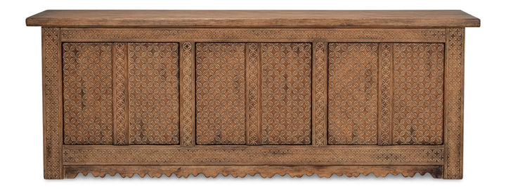 American Home Furniture | Sarreid - Nader Persian Burnt Brown Sideboard