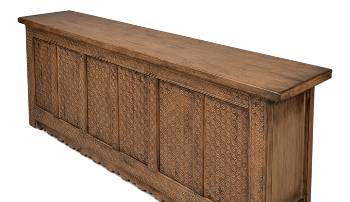 American Home Furniture | Sarreid - Nader Persian Burnt Brown Sideboard